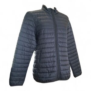 Brooks Brothers Women's Black Fleece Down Puffer Jacket Size L